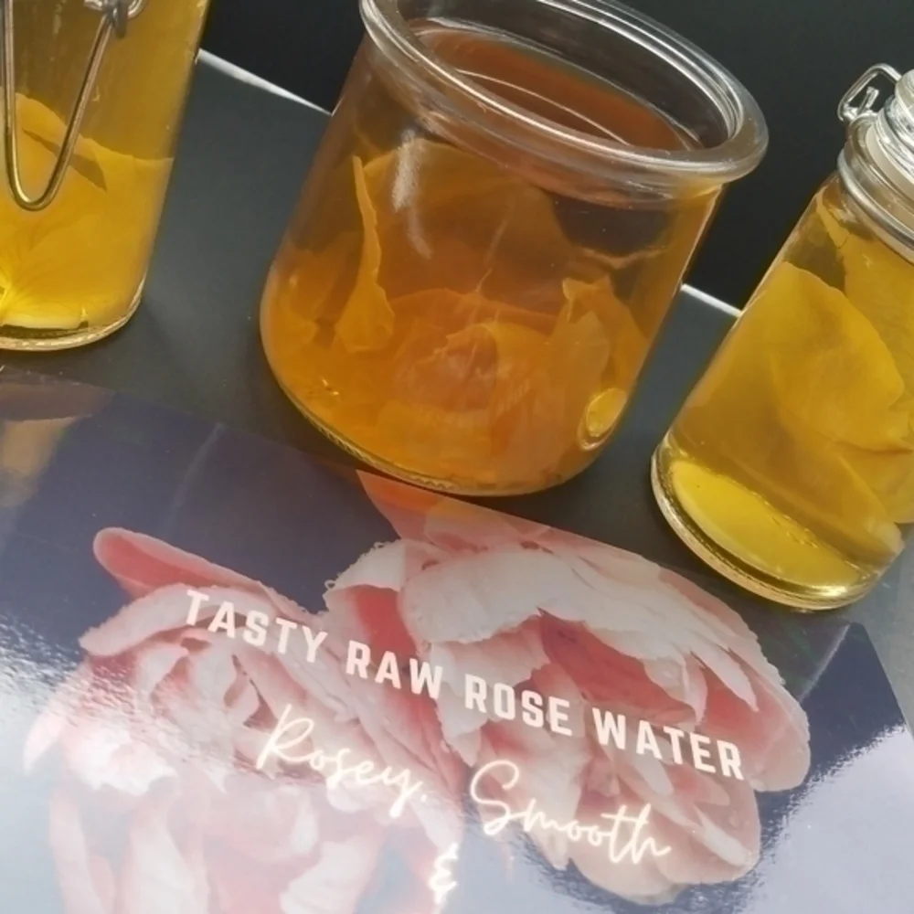 Tasty Raw Organic White Rose Water